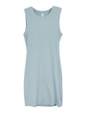 Aritzia The Group Babaton Womens XS Baby Blue Bodycon Mini Dress Summer